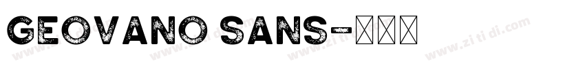 Geovano Sans字体转换